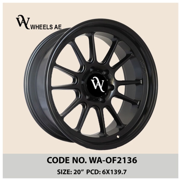 Off-Road Wheel WA-OF2136 Black – 20” 6x139.7 Off-Road Rim for Land Cruiser, Patrol, Prado