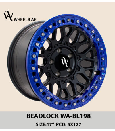 Beadlock Off-Road Wheel WA-BL198 – 17” | 5x127 PCD | Fits Jeep Wrangler, Gladiator, Grand Cherokee