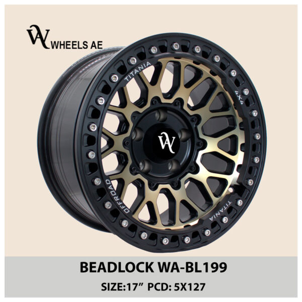 Beadlock Off-Road Wheel WA-BL199 – 17” 5x127 for Jeep Wrangler, Gladiator & Cherokee