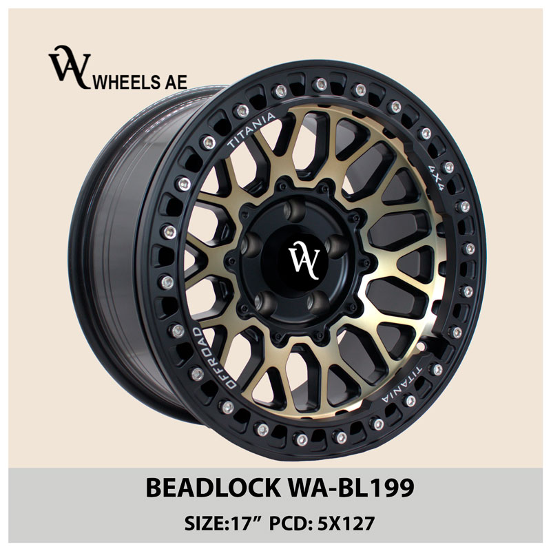 Beadlock Off-Road Wheel WA-BL199 Beadlock Off-Road Wheel WA-BL199 – 17” 5x127 for Jeep Wrangler, Gladiator & Cherokee