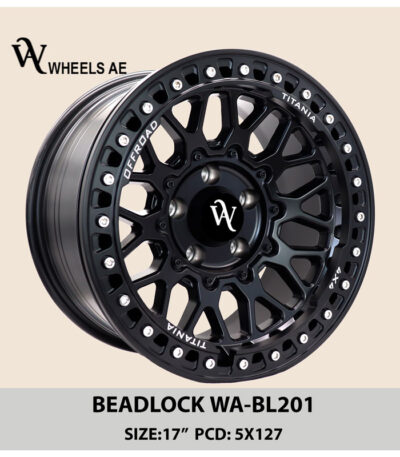 Beadlock Off-Road Wheel WA-BL201 – 17” 5x127 Beadlock Rim for Jeep Wrangler & Gladiator
