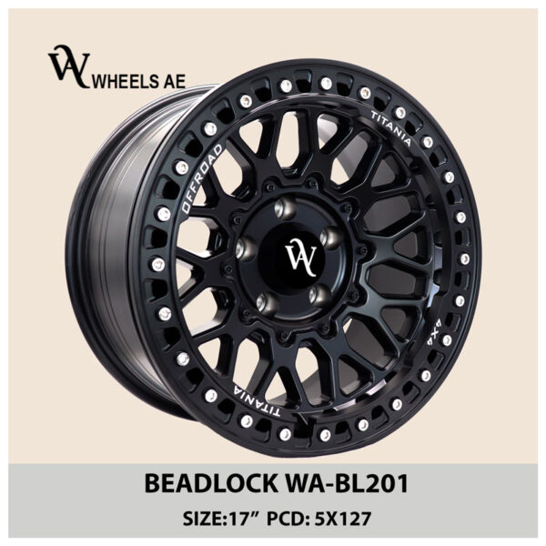 Beadlock Off-Road Wheel WA-BL201 – 17” 5x127 Beadlock Rim for Jeep Wrangler & Gladiator