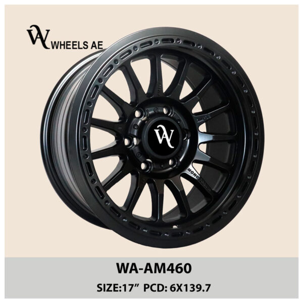 Off-road wheel WA-AM460 black 17” 6x139.7 Rim for SUV & 4x4 | Wheels AE