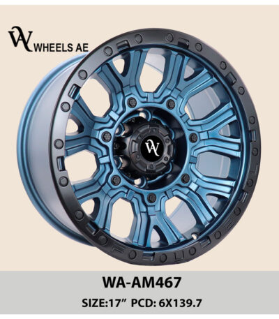 Off-Road Wheel WA-AM467 Blue – 17” 6x139.7 Rim for Patrol, Land Cruiser, Prado, GMC & More