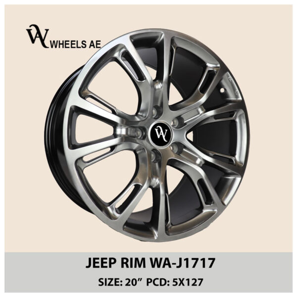 Jeep Wheel WA-J1717 – 20” Alloy Wheels for Jeep Wrangler & Gladiator