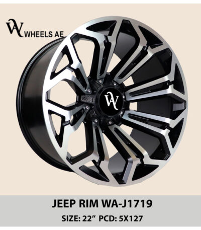 Jeep Wheel WA-J1719 – 22” Alloy Wheels for Jeep Wrangler & Gladiator