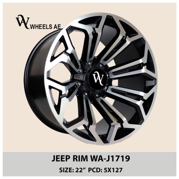 Jeep Wheel WA-J1719 – 22” Alloy Wheels for Jeep Wrangler & Gladiator