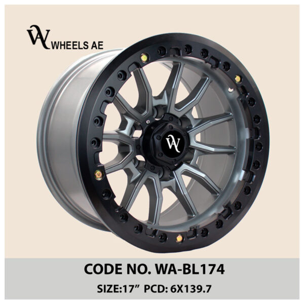Beadlock Off-Road Wheel WA-BL174 – 17” | 6x139.7 PCD | Fits Patrol, Land Cruiser, Pajero & More
