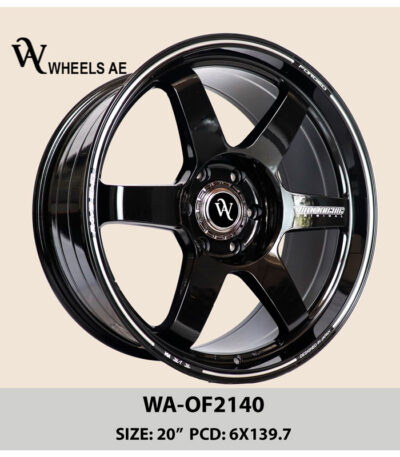 Off-Road Wheel WA-OF2140 Black – 20” 6x139.7 Rim for Land Cruiser, Patrol, Prado