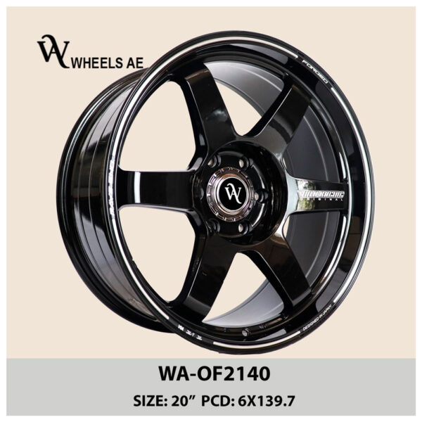 Off-Road Wheel WA-OF2140 Black – 20” 6x139.7 Rim for Land Cruiser, Patrol, Prado