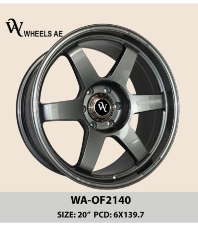 Off-Road Wheel WA-OF2140 Gray – 20” 6x139.7 SUV Rim for Land Cruiser, Patrol, Prado