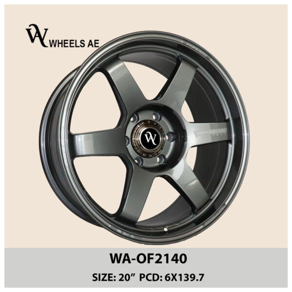 Off-Road Wheel WA-OF2140 Gray – 20” 6x139.7 SUV Rim for Land Cruiser, Patrol, Prado