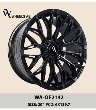 Beadlock Wheel WA-OF2142 Black – 20” 6x139.7 Off-Road Rim for Land Cruiser, Patrol, FJ