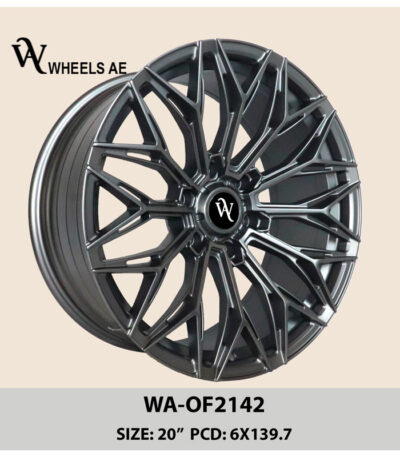 Off-Road Wheel WA-OF2142 Dark Matt Gray – 20” 6x139.7 Rim for Patrol, Land Cruiser, Prado & More