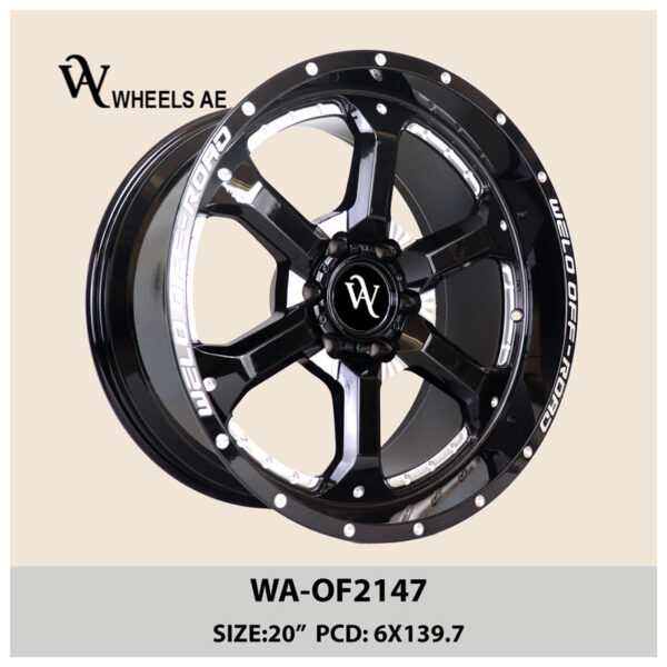 off-road wheel WA-OF2147 for pickups & SUVs with 6-lug fitment
