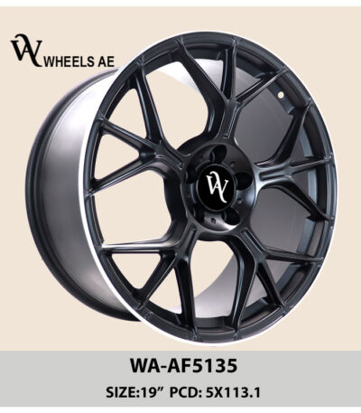 Aftermarket Wheels WA-AF5135 – 19 Inch Matte Black Rims for Ford, Lexus, Nissan, Audi & More