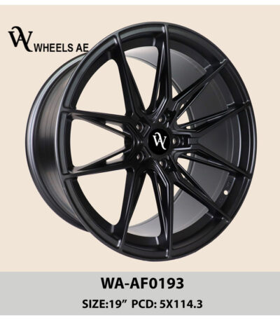 Aftermarket Wheel WA-AF0193 – 19” 5x114.3 Alloy Rim for Mustang, Nissan, Lexus, and Toyota