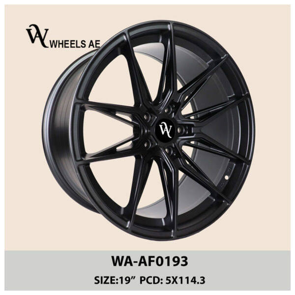 Aftermarket Wheel WA-AF0193 – 19” 5x114.3 Alloy Rim for Mustang, Nissan, Lexus, and Toyota