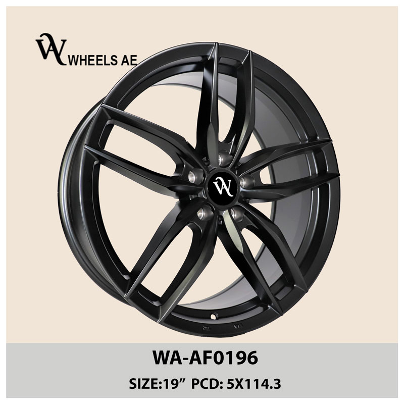 Aftermarket Wheel WA-AF0196 Aftermarket Wheel WA-AF0196 – 19” Glossy Black Rim | 5x114.3 PCD for Mustang, Lexus, Nissan, Toyota
