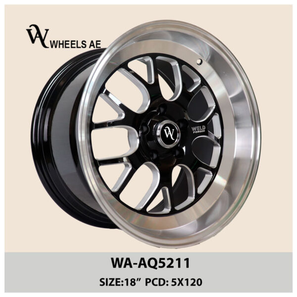 Aftermarket Wheel WA-AQ5211 – 18 Inch | 5x120 Bolt Pattern | Premium Alloy Rim