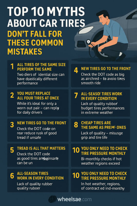 Top 10 Myths About Car Tires – Don’t Fall for These Common Mistakes
