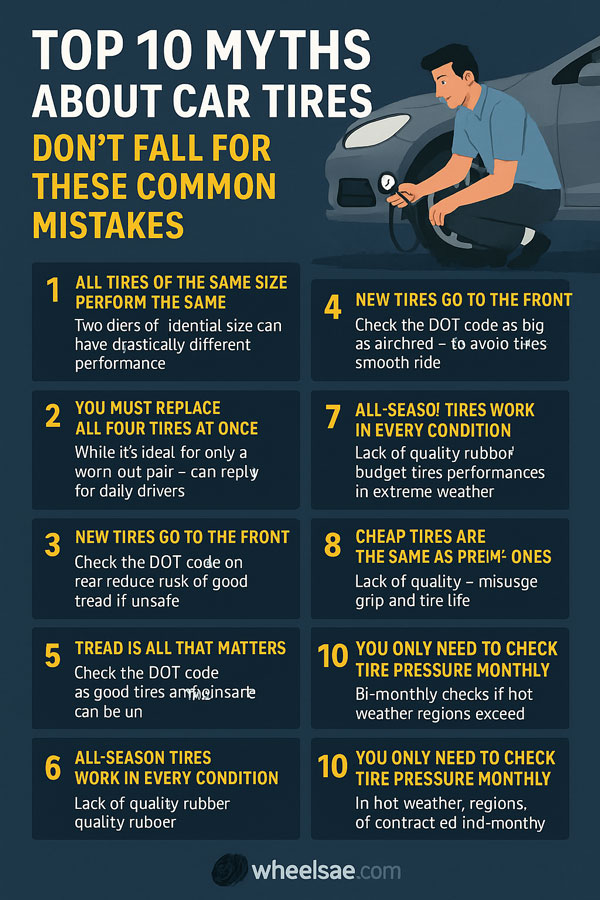 Top 10 Myths About Car Tires – Don’t Fall for These Common Mistakes