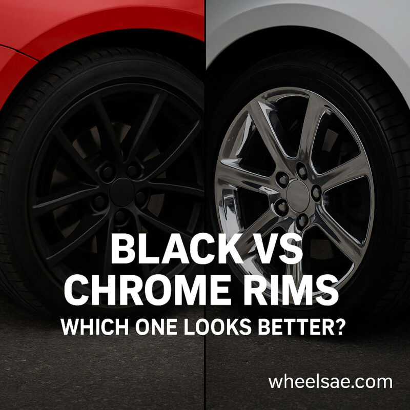 black vs chrome rims