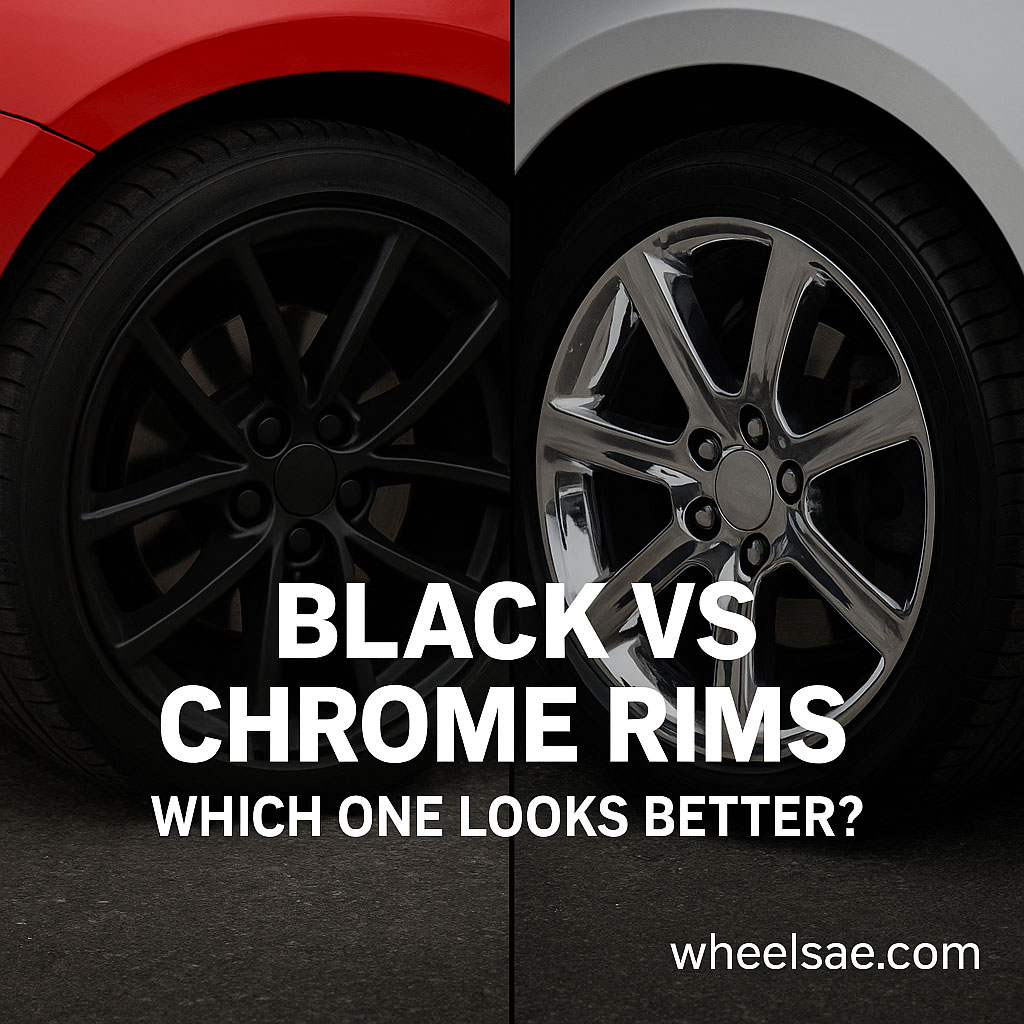 black vs chrome rims