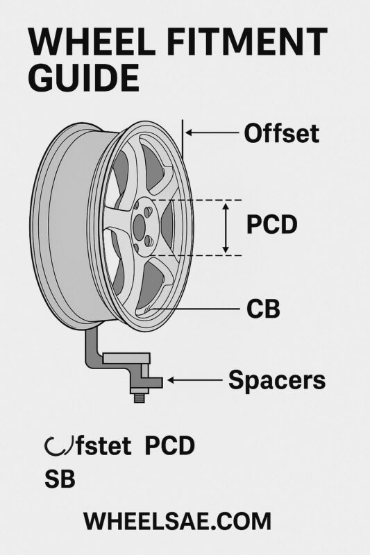 wheel fitment guide UAE Wheel Fitment Explained: Offset, PCD, CB & Spacers Guide