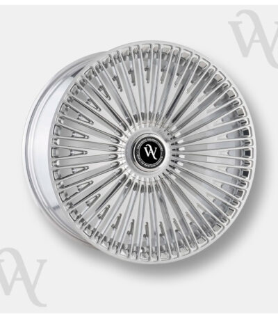 Forged Wheel WA-F155 – Custom Turbine-Style Chrome Forged Rims for Luxury Cars