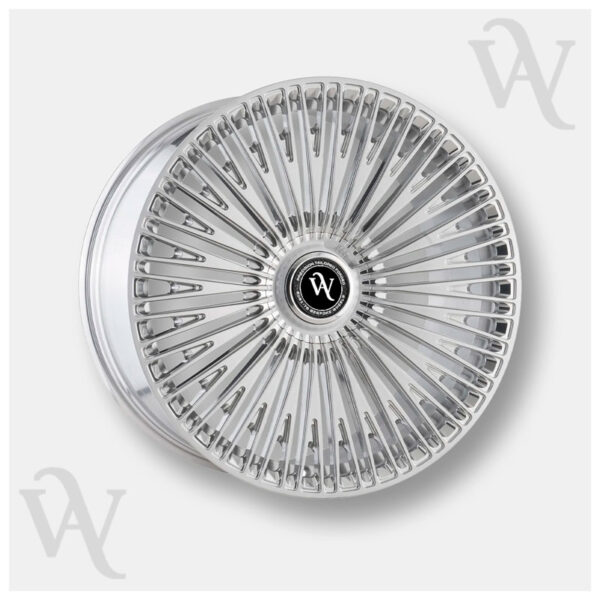 Forged Wheel WA-F155 – Custom Turbine-Style Chrome Forged Rims for Luxury Cars
