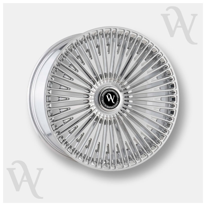 Forged Wheel WA-F155 – Custom Turbine-Style Chrome Forged Rims for Luxury Cars