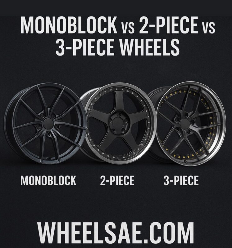 Monoblock vs 2-Piece vs 3-Piece Wheels – Pros, Cons & Best Uses
