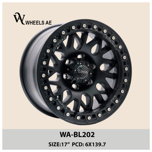 17 inch beadlock wheel black WA-BL202