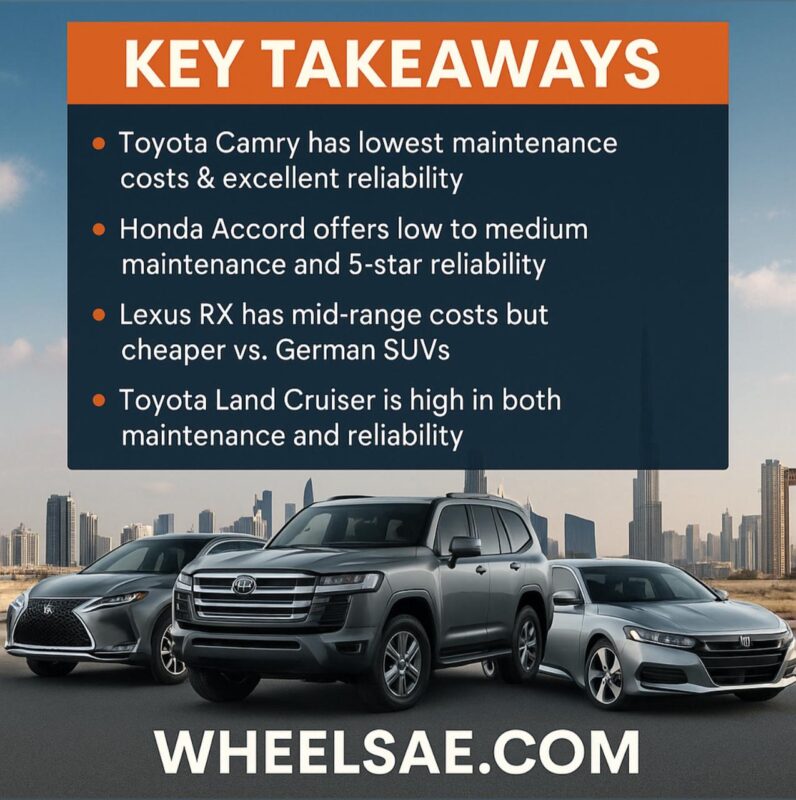 Most Reliable Cars Dubai